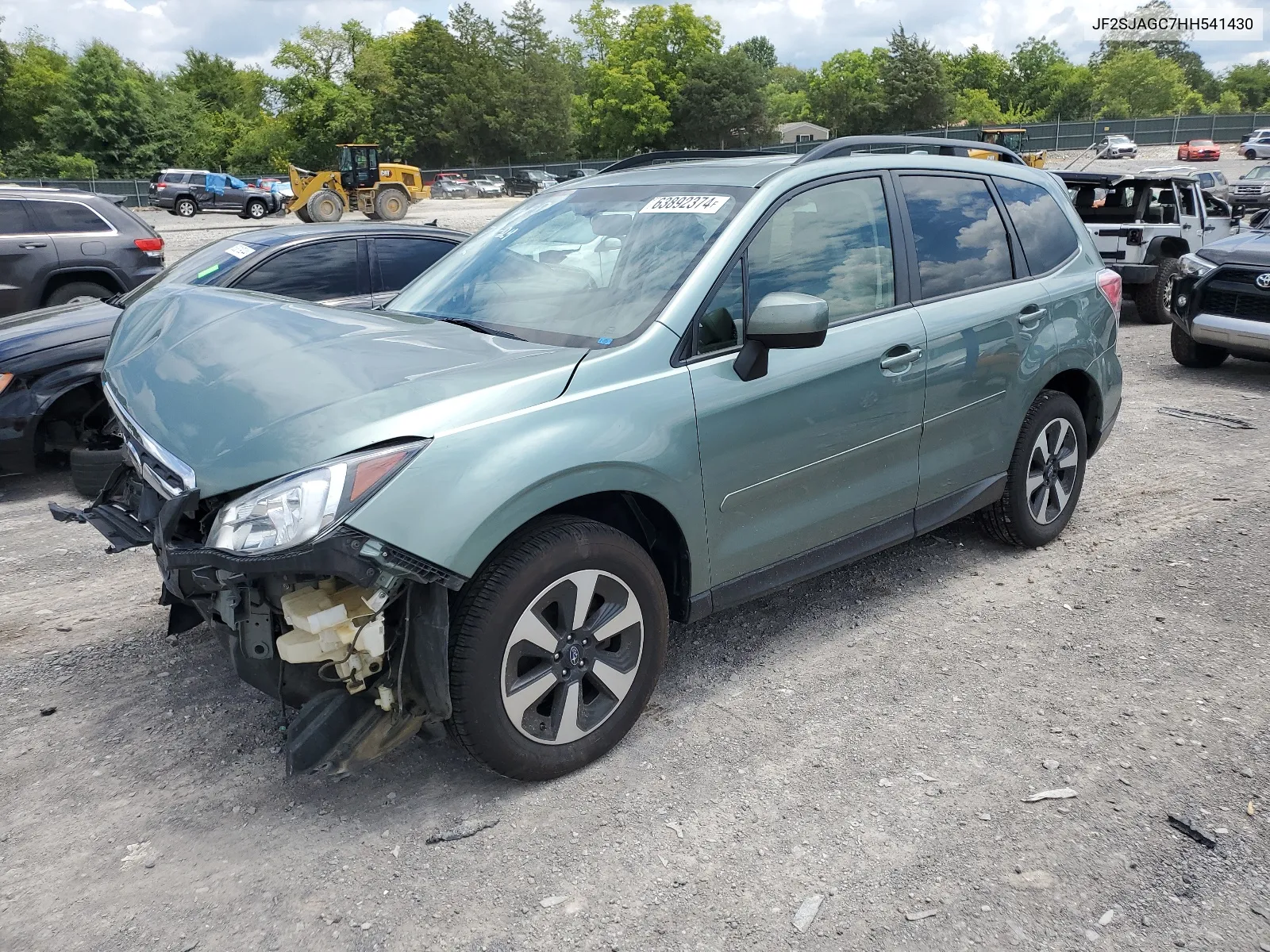 2017 Subaru Forester 2.5I Premium VIN: JF2SJAGC7HH541430 Lot: 63892374