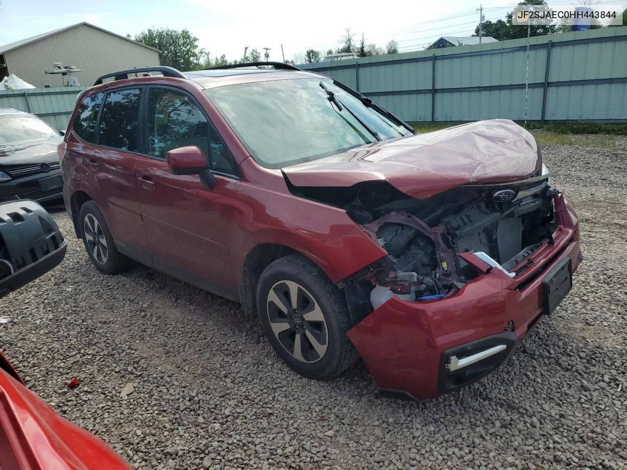 2017 Subaru Forester 2.5I Premium VIN: JF2SJAEC0HH443844 Lot: 70460764