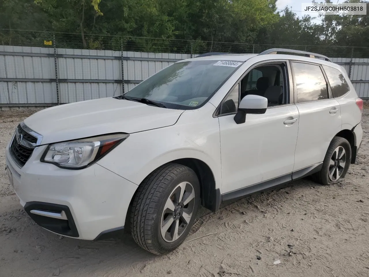 2017 Subaru Forester 2.5I Premium VIN: JF2SJAGC0HH508818 Lot: 71468664