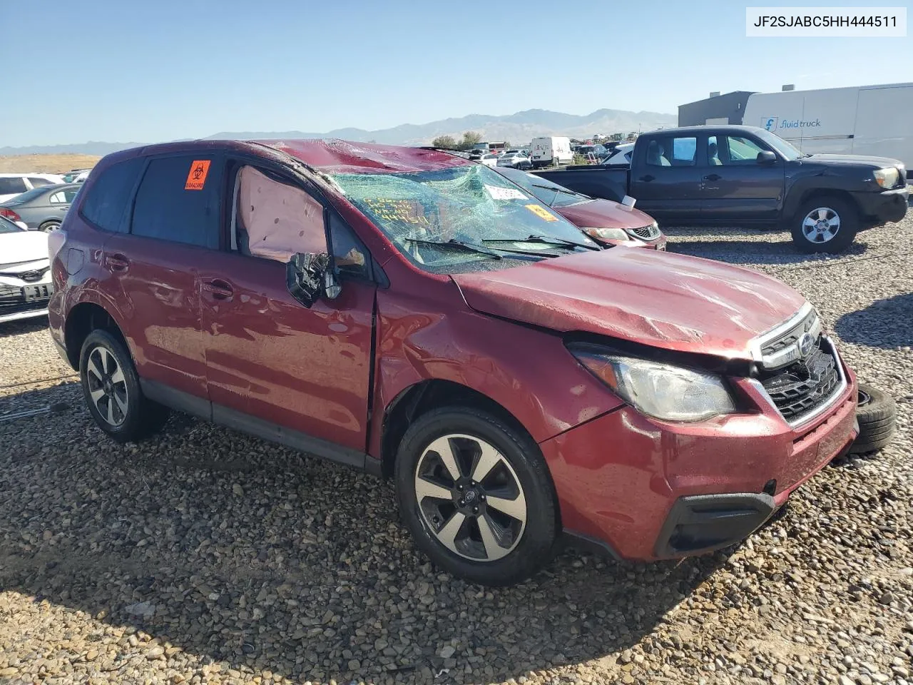 2017 Subaru Forester 2.5I VIN: JF2SJABC5HH444511 Lot: 72175914