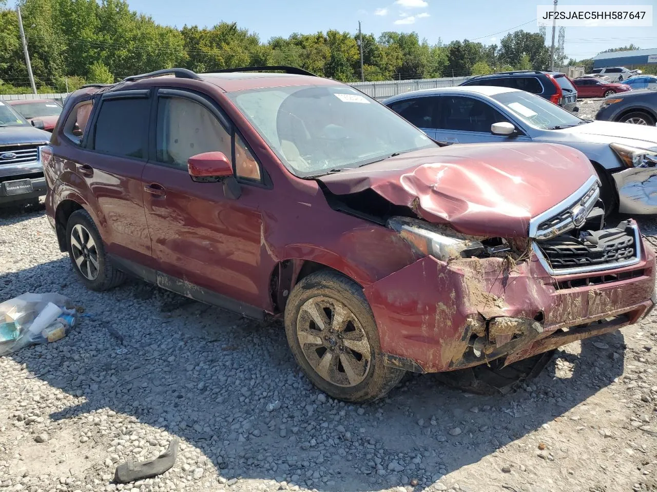 2017 Subaru Forester 2.5I Premium VIN: JF2SJAEC5HH587647 Lot: 72326464