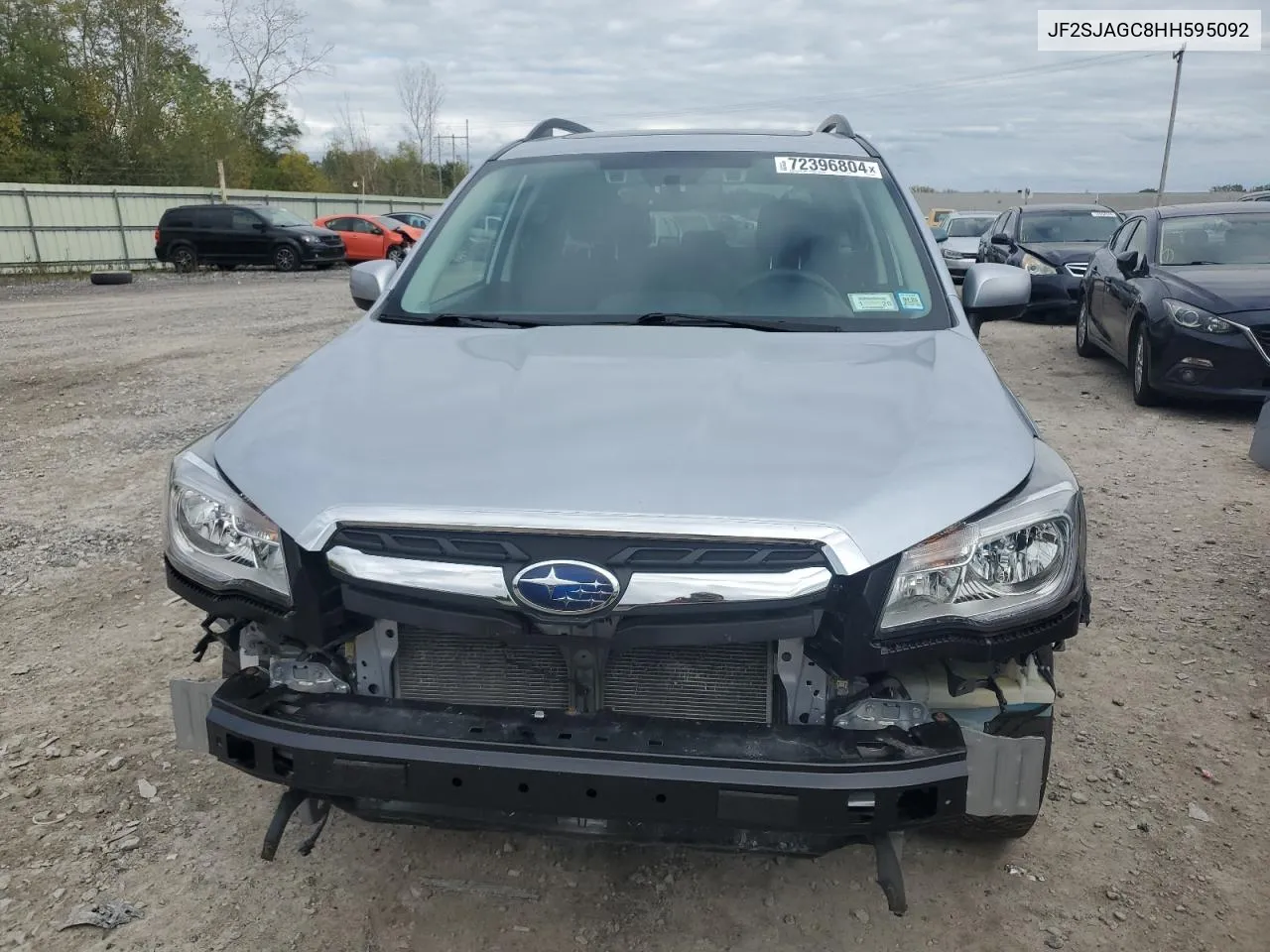 2017 Subaru Forester 2.5I Premium VIN: JF2SJAGC8HH595092 Lot: 72396804