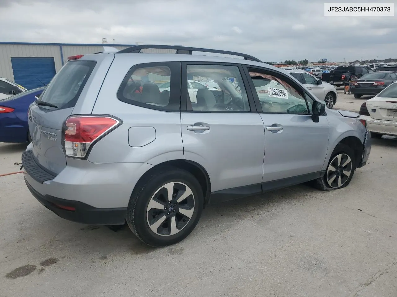 2017 Subaru Forester 2.5I VIN: JF2SJABC5HH470378 Lot: 72535664