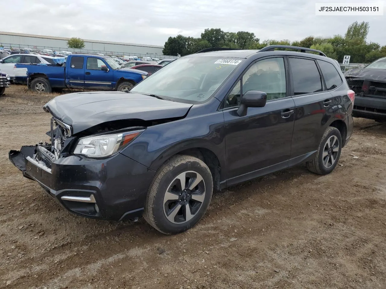 2017 Subaru Forester 2.5I Premium VIN: JF2SJAEC7HH503151 Lot: 72668174