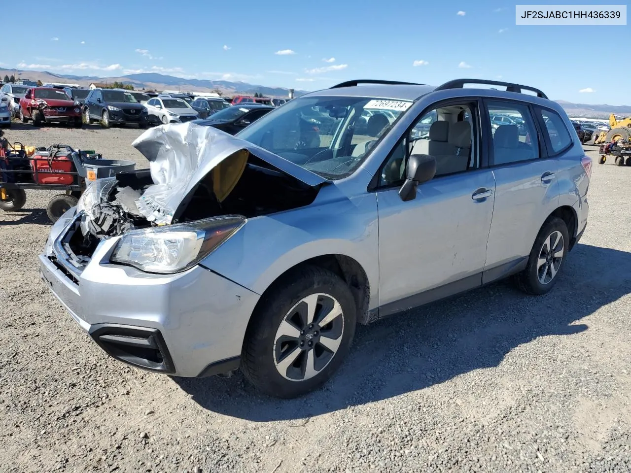 2017 Subaru Forester 2.5I VIN: JF2SJABC1HH436339 Lot: 72697234