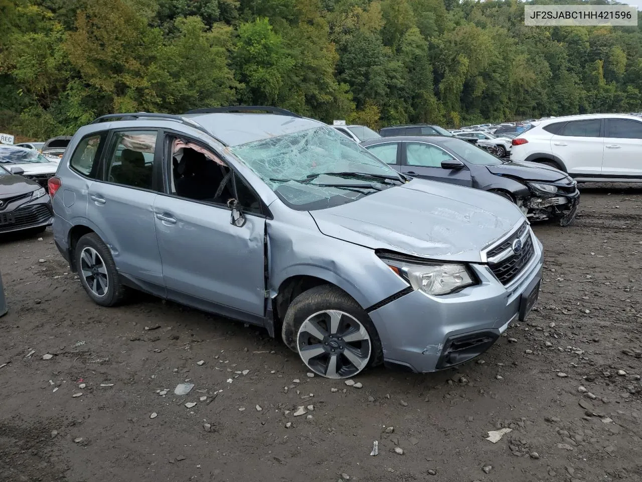 2017 Subaru Forester 2.5I VIN: JF2SJABC1HH421596 Lot: 73323654