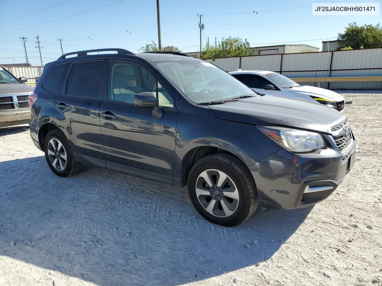 2017 Subaru Forester 2.5I Premium VIN: JF2SJAGC8HH501471 Lot: 73326504