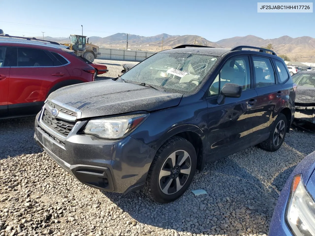 2017 Subaru Forester 2.5I VIN: JF2SJABC1HH417726 Lot: 73602884