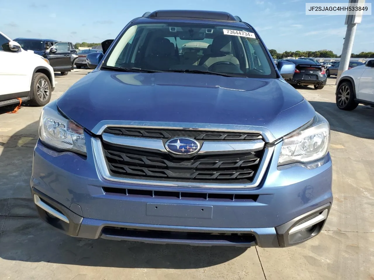 2017 Subaru Forester 2.5I Premium VIN: JF2SJAGC4HH533849 Lot: 73644734