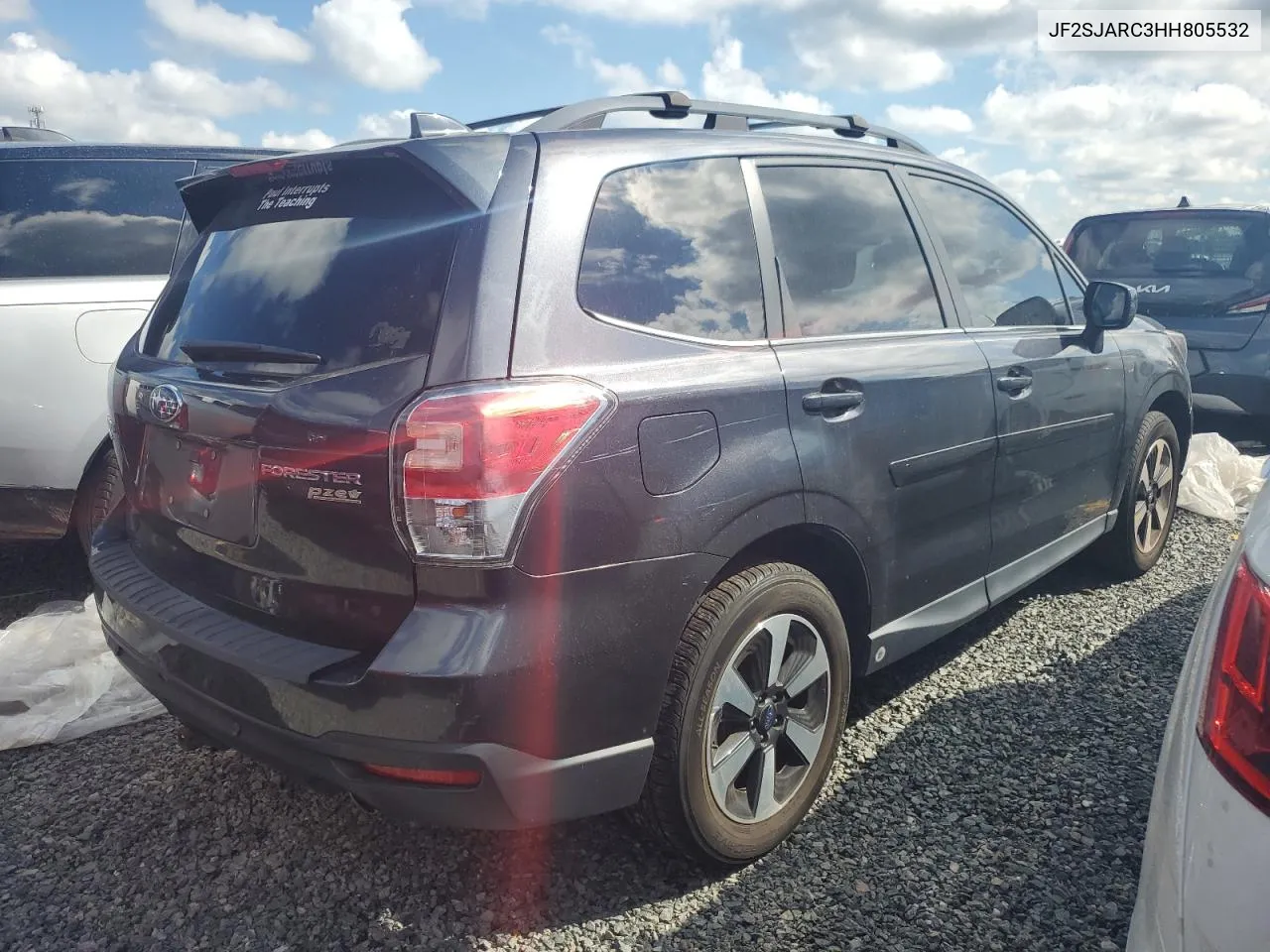 2017 Subaru Forester 2.5I Limited VIN: JF2SJARC3HH805532 Lot: 73882954