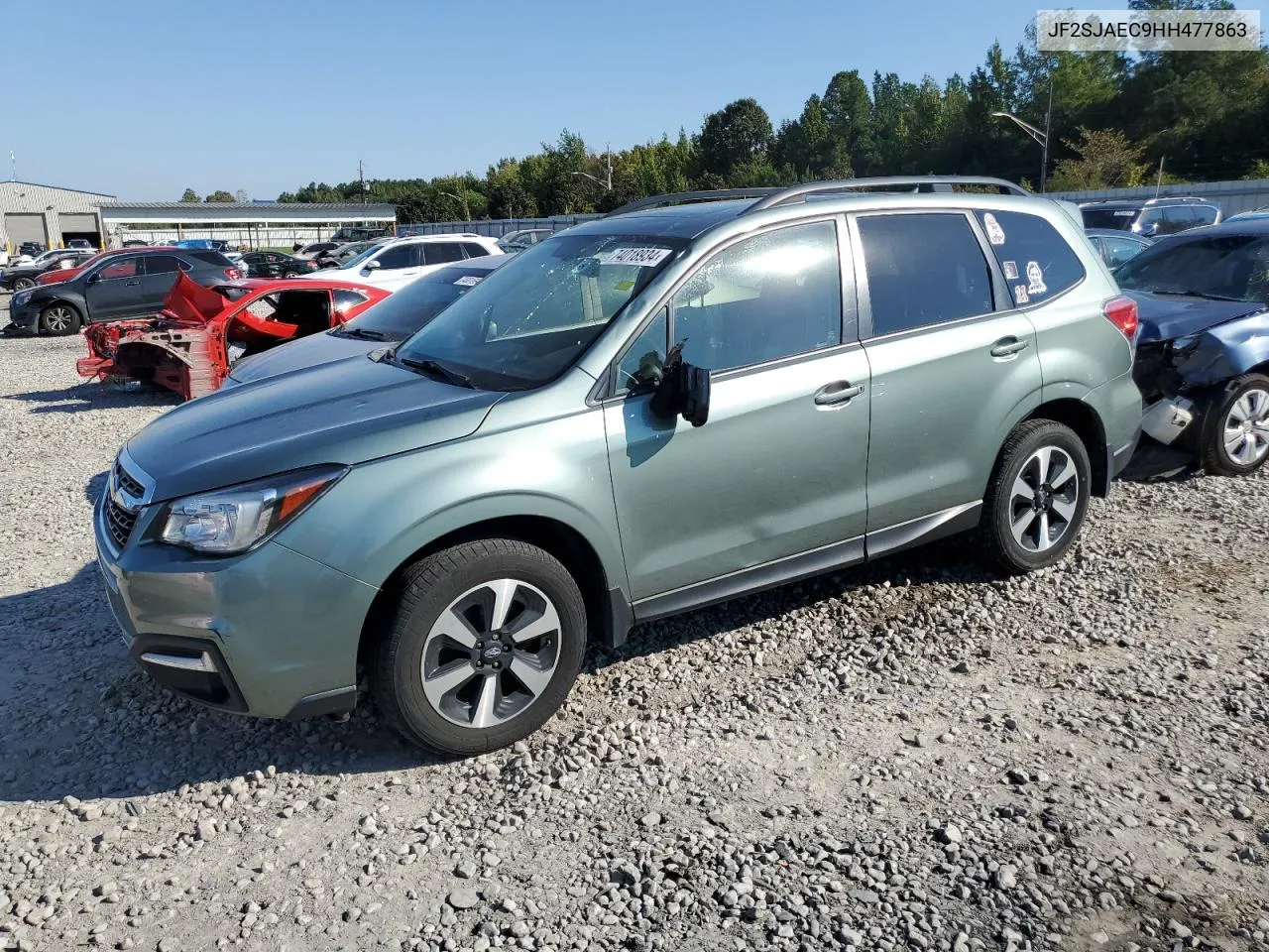 2017 Subaru Forester 2.5I Premium VIN: JF2SJAEC9HH477863 Lot: 74018934