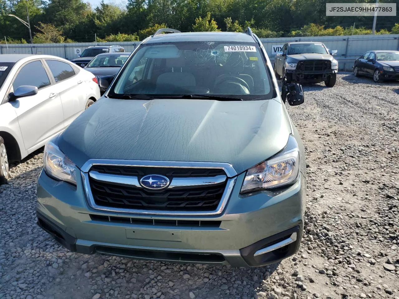 2017 Subaru Forester 2.5I Premium VIN: JF2SJAEC9HH477863 Lot: 74018934