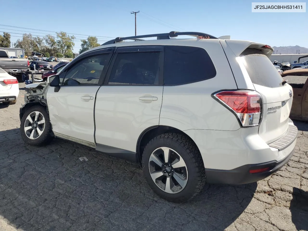 2017 Subaru Forester 2.5I Premium VIN: JF2SJAGC8HH531411 Lot: 76199824