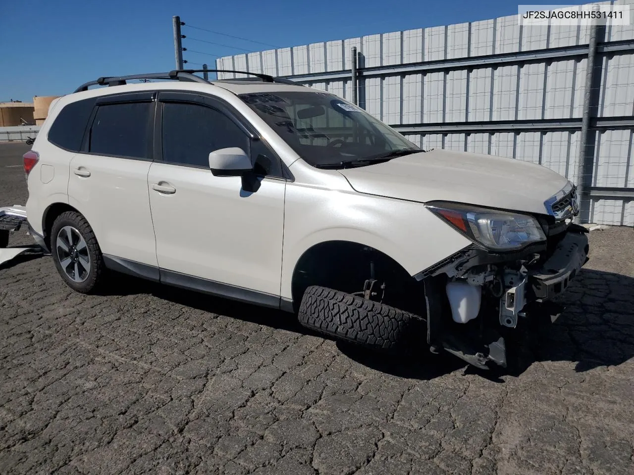 2017 Subaru Forester 2.5I Premium VIN: JF2SJAGC8HH531411 Lot: 76199824