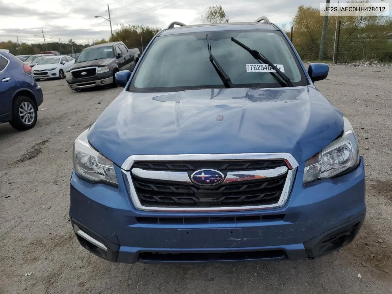 2017 Subaru Forester 2.5I Premium VIN: JF2SJAEC0HH478612 Lot: 76254644