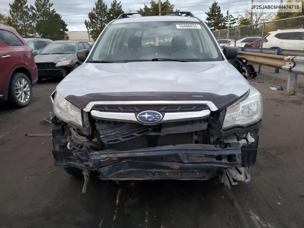 2017 Subaru Forester 2.5I VIN: JF2SJABC6HH474715 Lot: 76480834