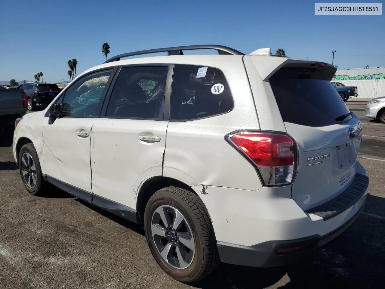 2017 Subaru Forester 2.5I Premium VIN: JF2SJAGC3HH518551 Lot: 77038114