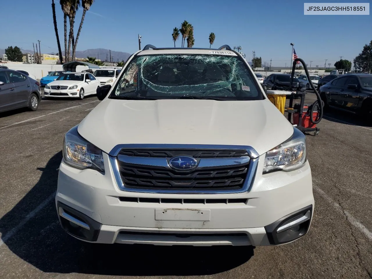 2017 Subaru Forester 2.5I Premium VIN: JF2SJAGC3HH518551 Lot: 77038114