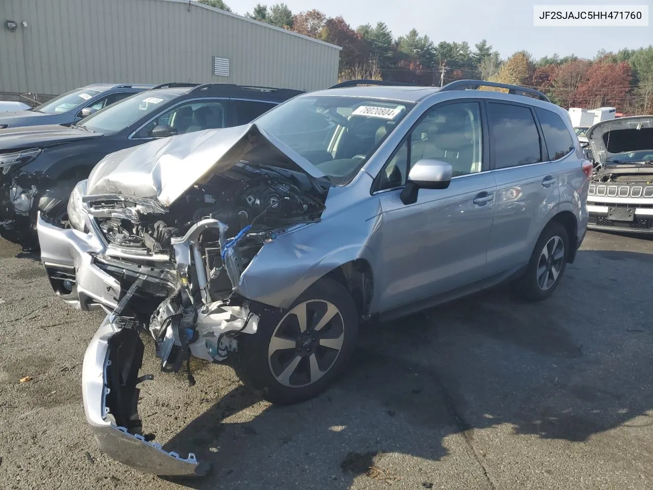 2017 Subaru Forester 2.5I Limited VIN: JF2SJAJC5HH471760 Lot: 78020804