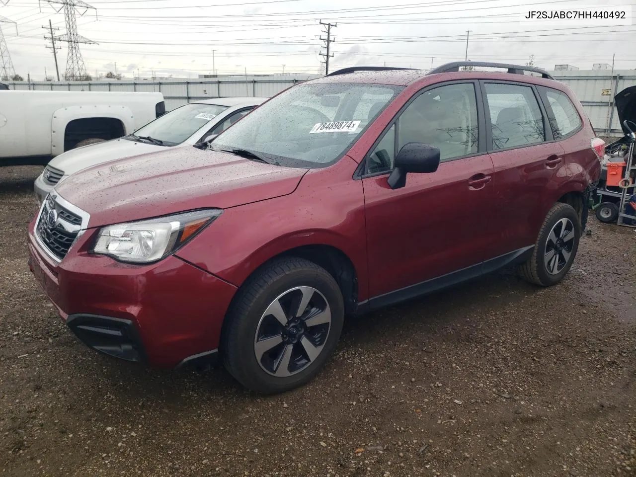 2017 Subaru Forester 2.5I VIN: JF2SJABC7HH440492 Lot: 78489874