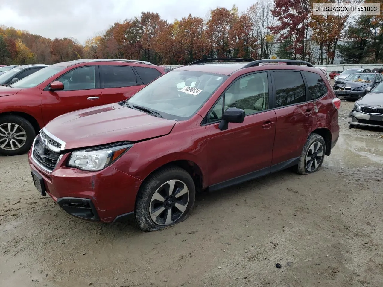 2017 Subaru Forester 2.5I Premium VIN: JF2SJAGCXHH561803 Lot: 78598124