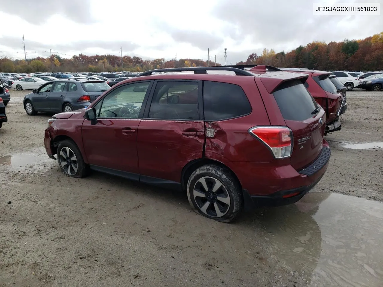 2017 Subaru Forester 2.5I Premium VIN: JF2SJAGCXHH561803 Lot: 78598124