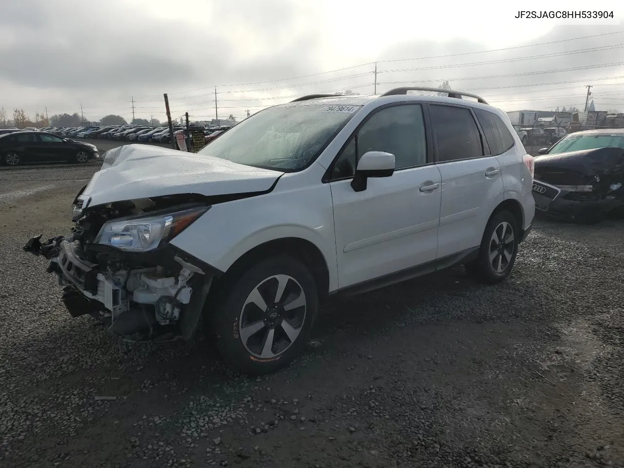 2017 Subaru Forester 2.5I Premium VIN: JF2SJAGC8HH533904 Lot: 79479614