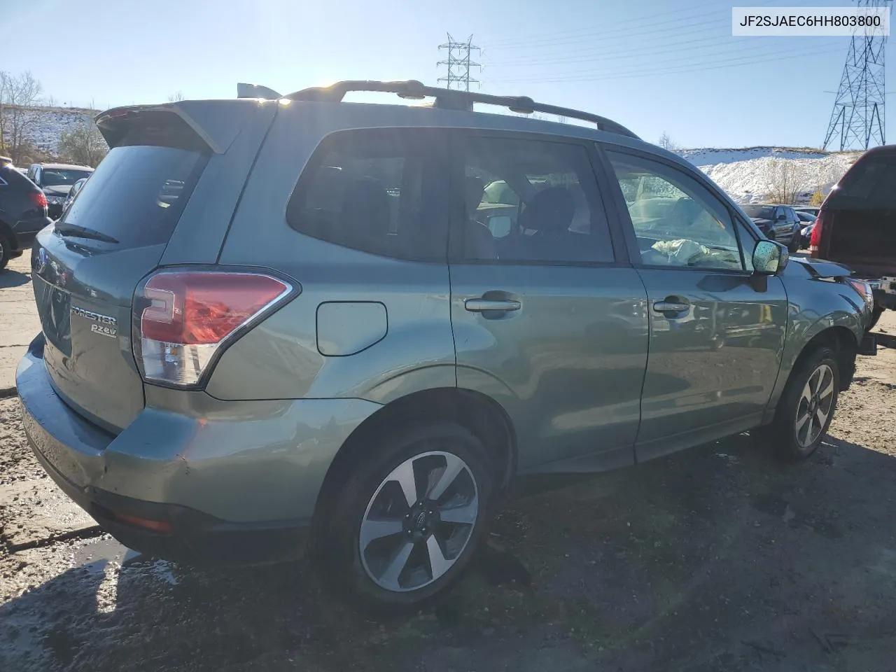 2017 Subaru Forester 2.5I Premium VIN: JF2SJAEC6HH803800 Lot: 79757374