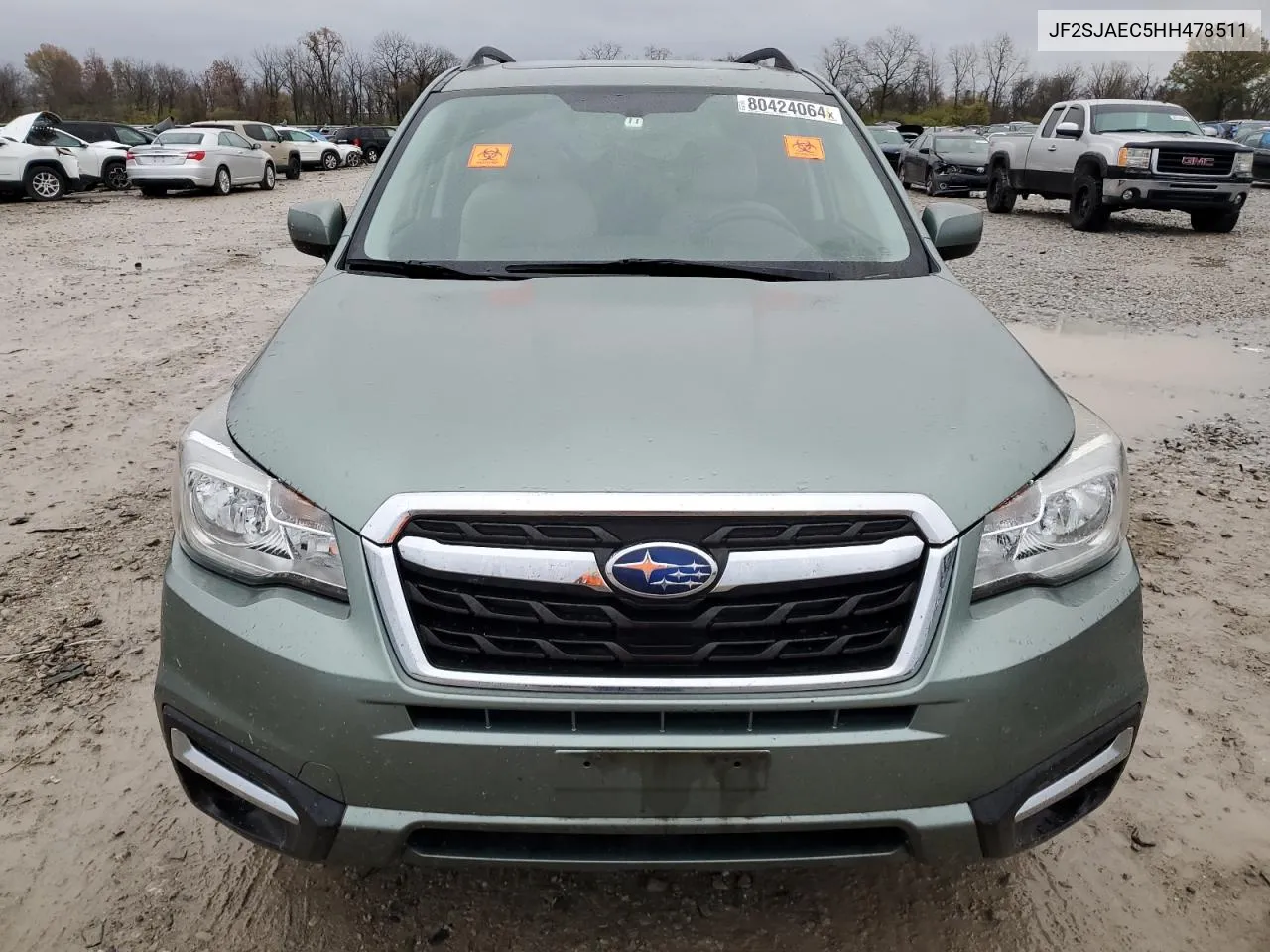 2017 Subaru Forester 2.5I Premium VIN: JF2SJAEC5HH478511 Lot: 80424064