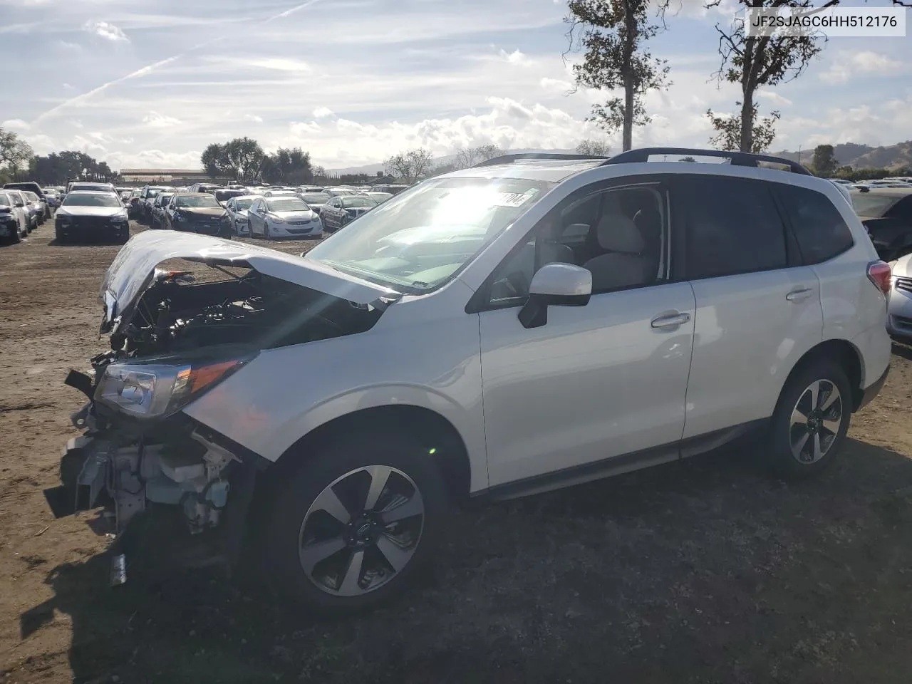 2017 Subaru Forester 2.5I Premium VIN: JF2SJAGC6HH512176 Lot: 80551704