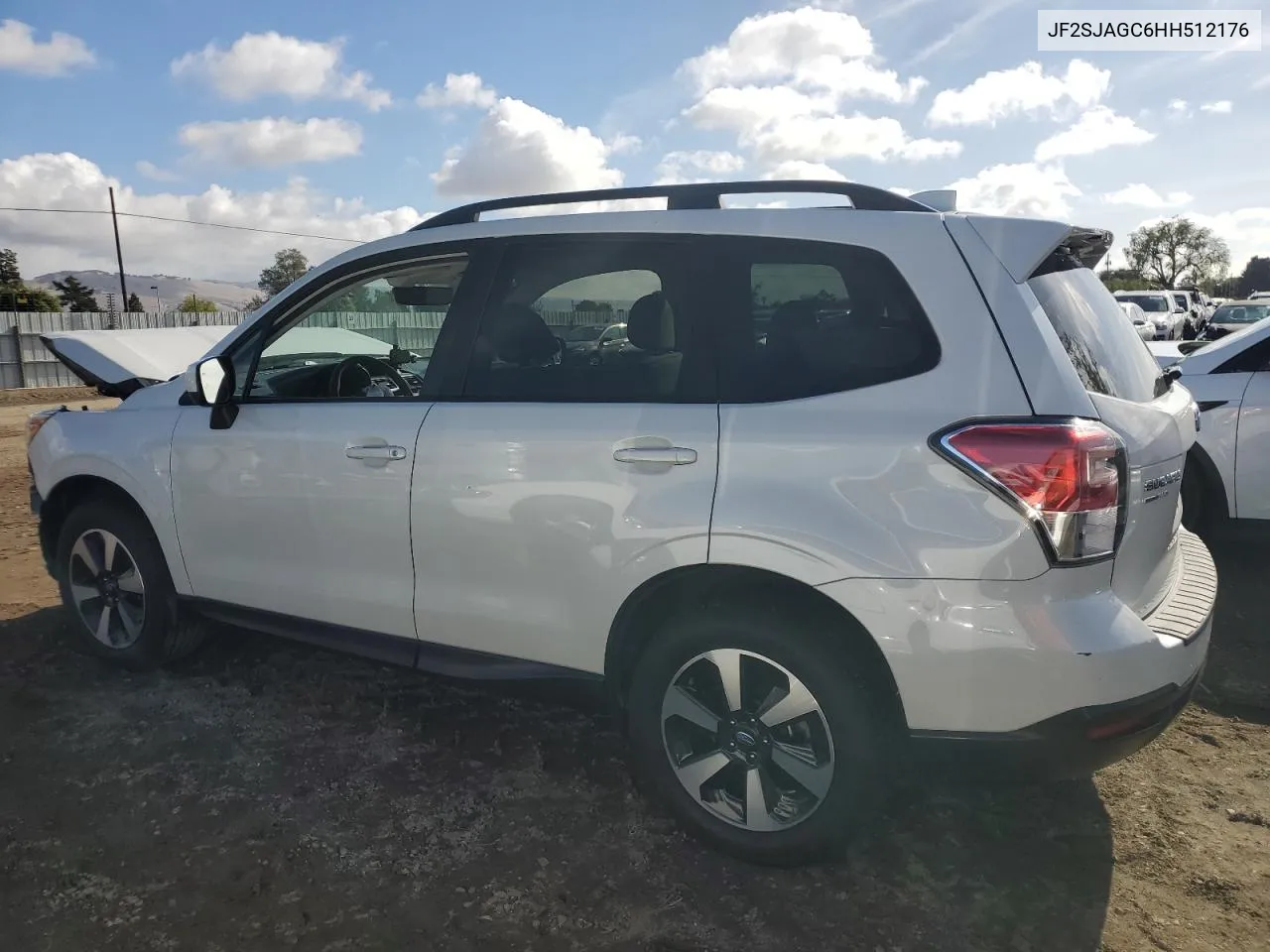 2017 Subaru Forester 2.5I Premium VIN: JF2SJAGC6HH512176 Lot: 80551704