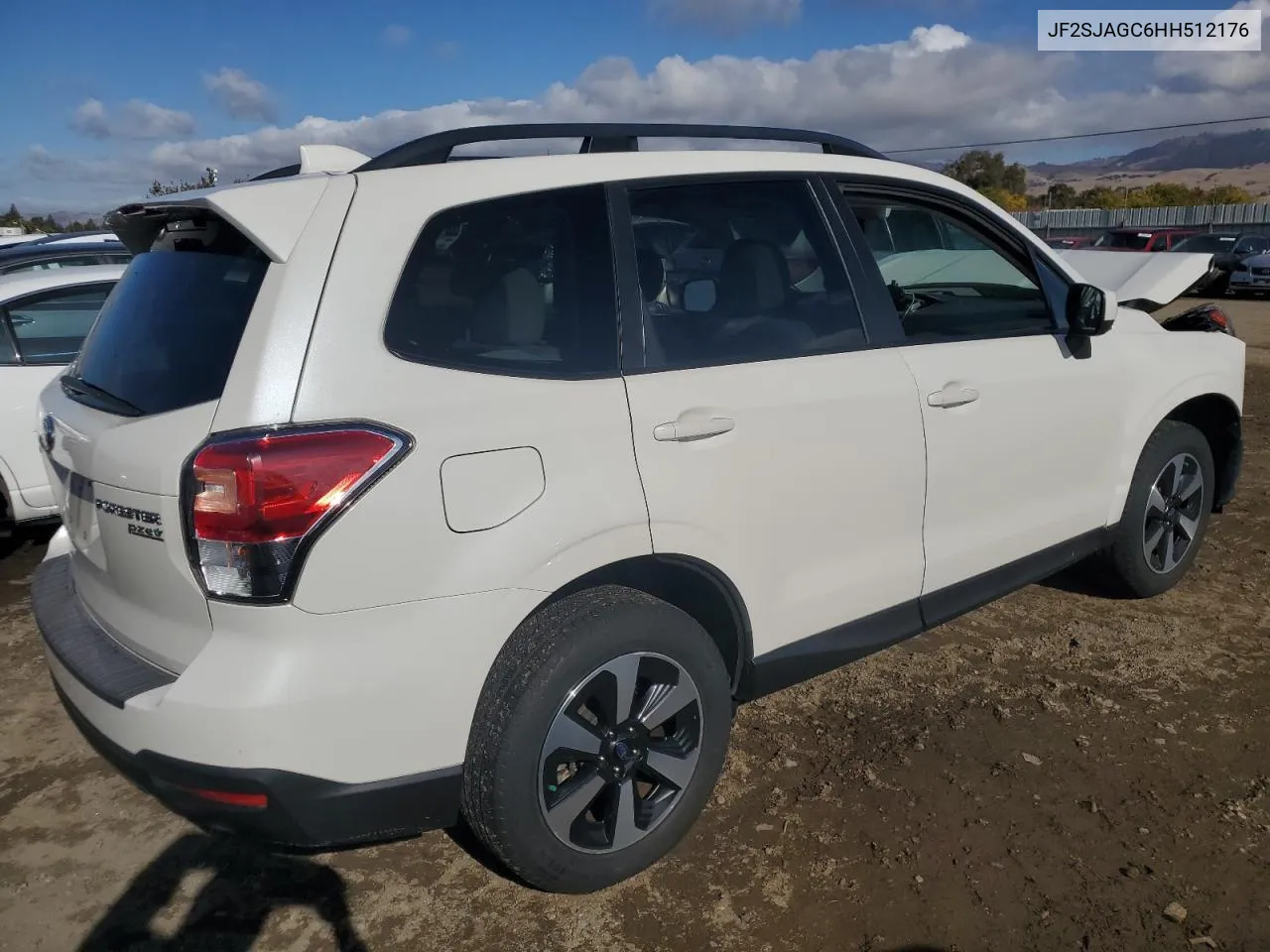 2017 Subaru Forester 2.5I Premium VIN: JF2SJAGC6HH512176 Lot: 80551704