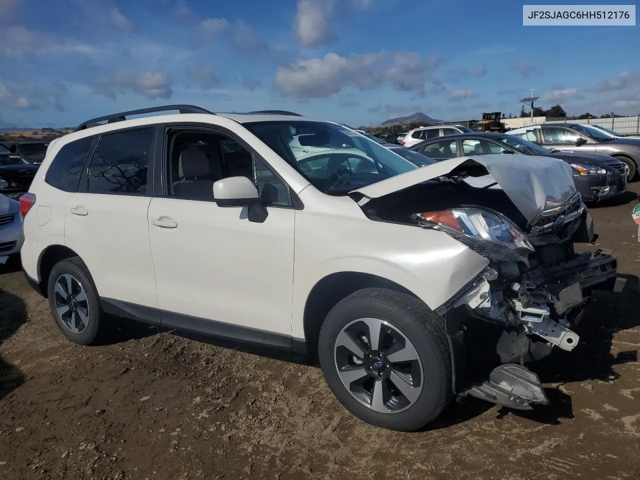 2017 Subaru Forester 2.5I Premium VIN: JF2SJAGC6HH512176 Lot: 80551704