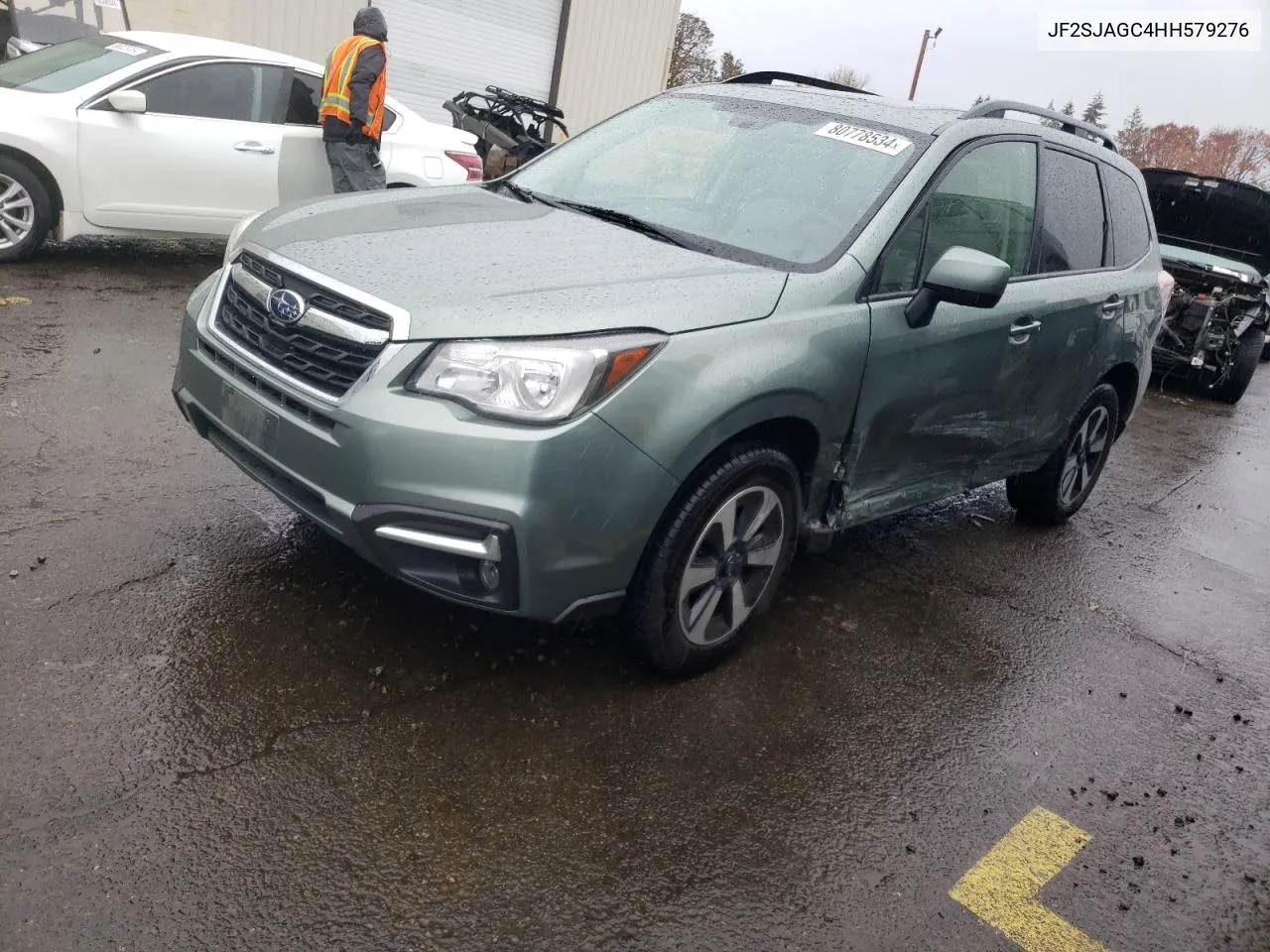 2017 Subaru Forester 2.5I Premium VIN: JF2SJAGC4HH579276 Lot: 80778534