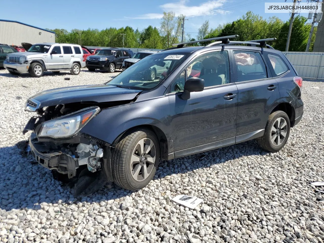 2018 Subaru Forester 2.5I VIN: JF2SJABC8JH448803 Lot: 53642244