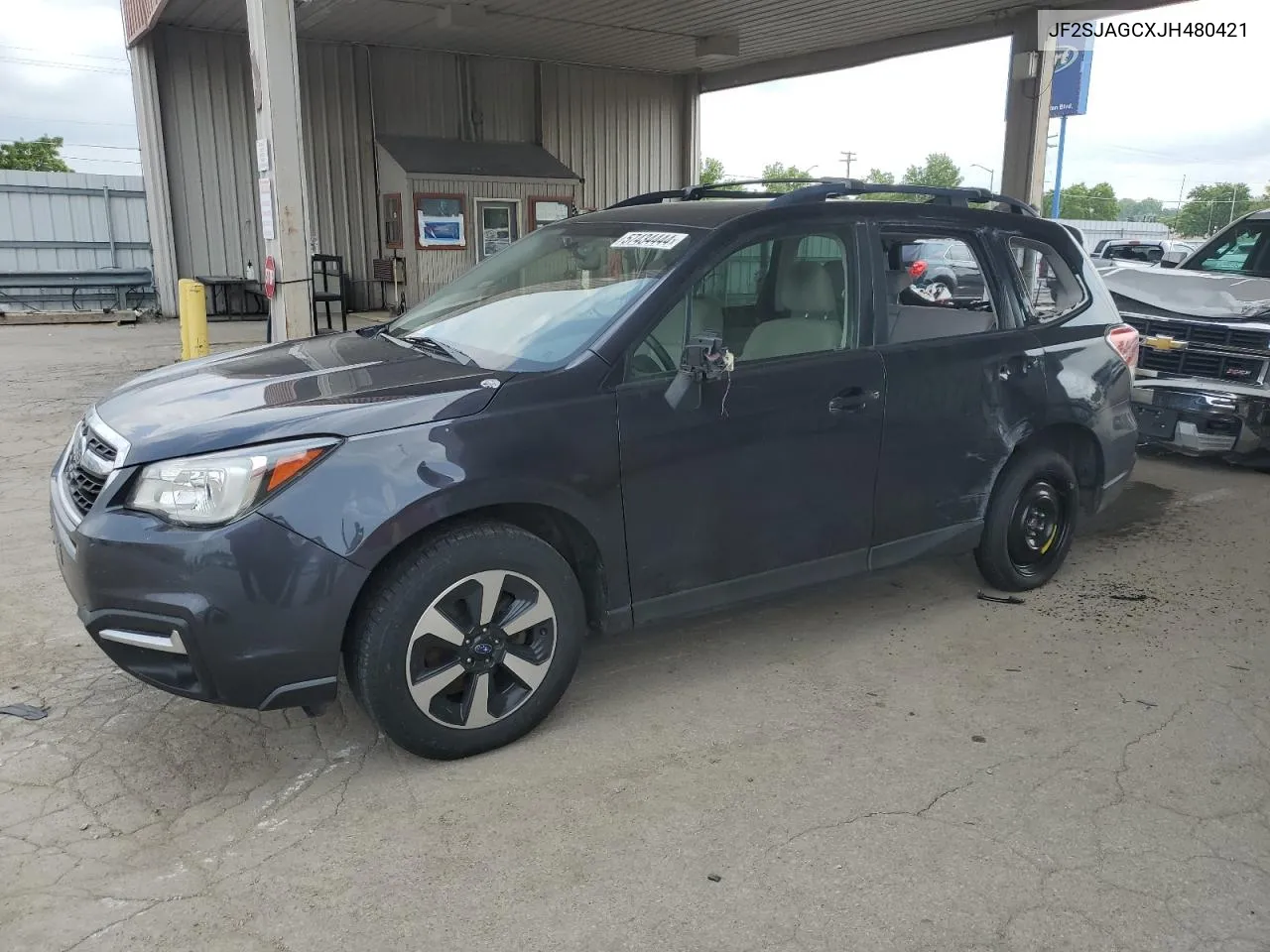 2018 Subaru Forester 2.5I Premium VIN: JF2SJAGCXJH480421 Lot: 57434444