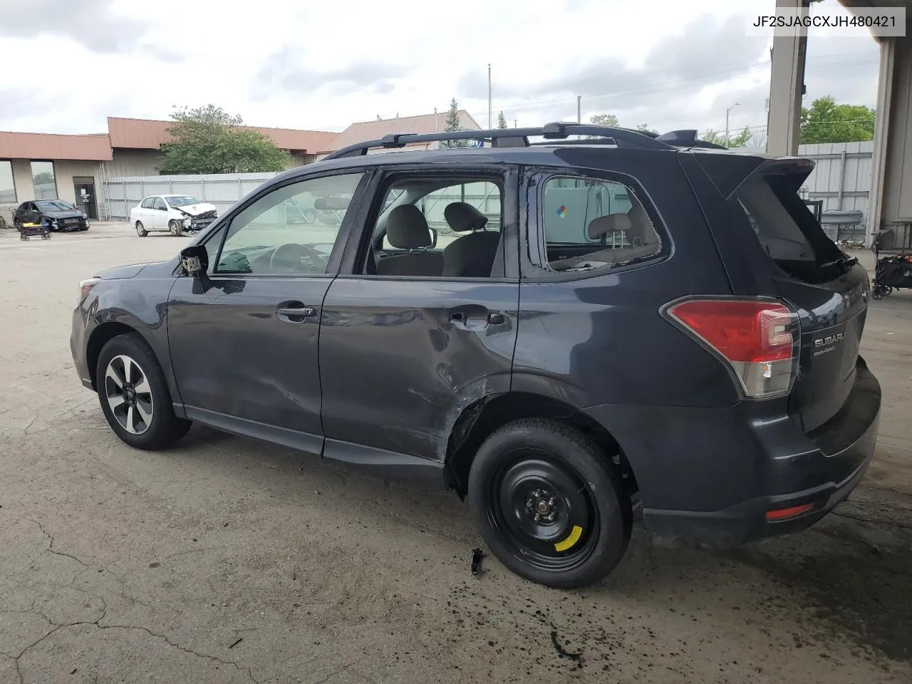 2018 Subaru Forester 2.5I Premium VIN: JF2SJAGCXJH480421 Lot: 57434444