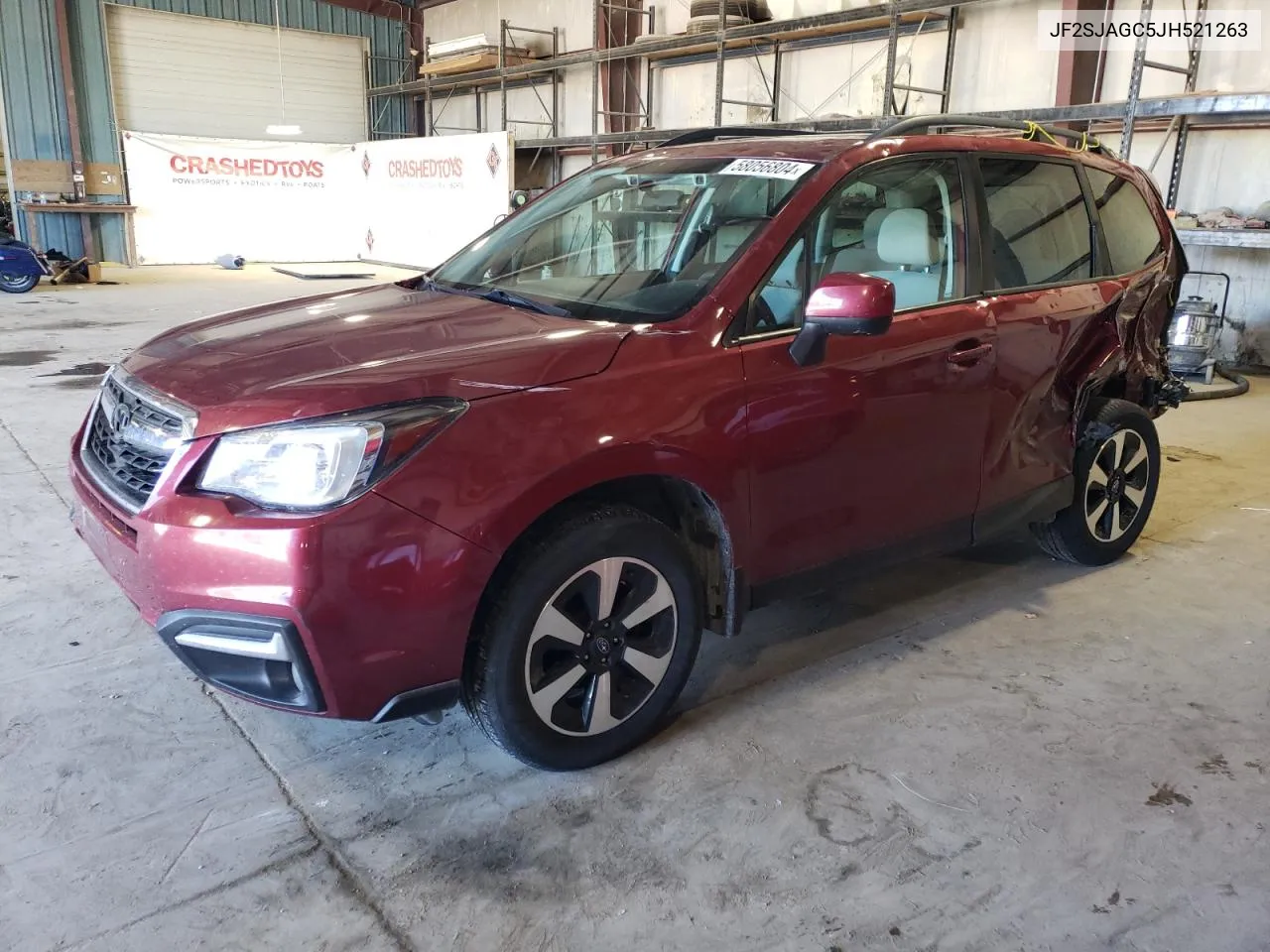 2018 Subaru Forester 2.5I Premium VIN: JF2SJAGC5JH521263 Lot: 58056804