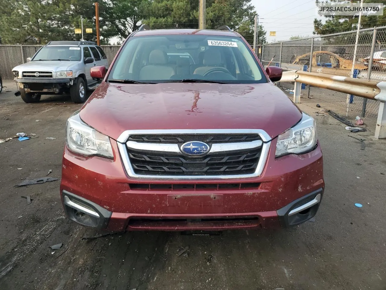 2018 Subaru Forester 2.5I Premium VIN: JF2SJAEC5JH616750 Lot: 63563264