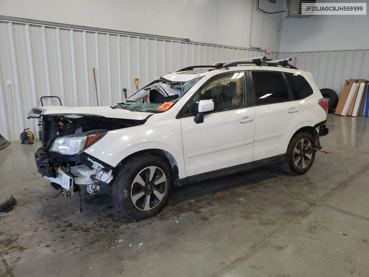 2018 Subaru Forester 2.5I Premium VIN: JF2SJAGC8JH559599 Lot: 65117604