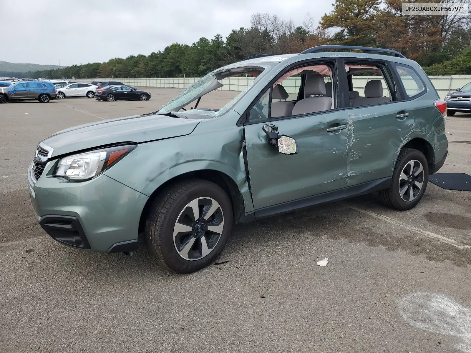 2018 Subaru Forester 2.5I VIN: JF2SJABCXJH567971 Lot: 65637884