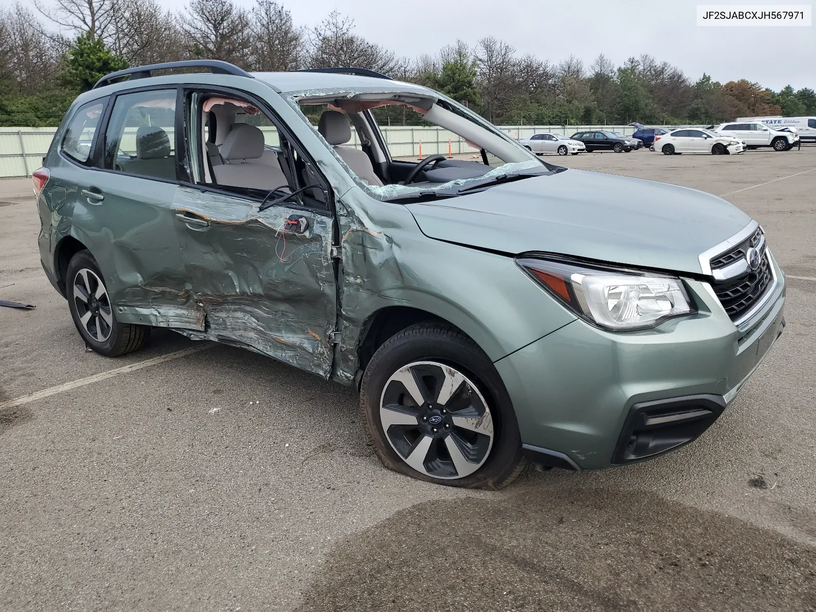 2018 Subaru Forester 2.5I VIN: JF2SJABCXJH567971 Lot: 65637884