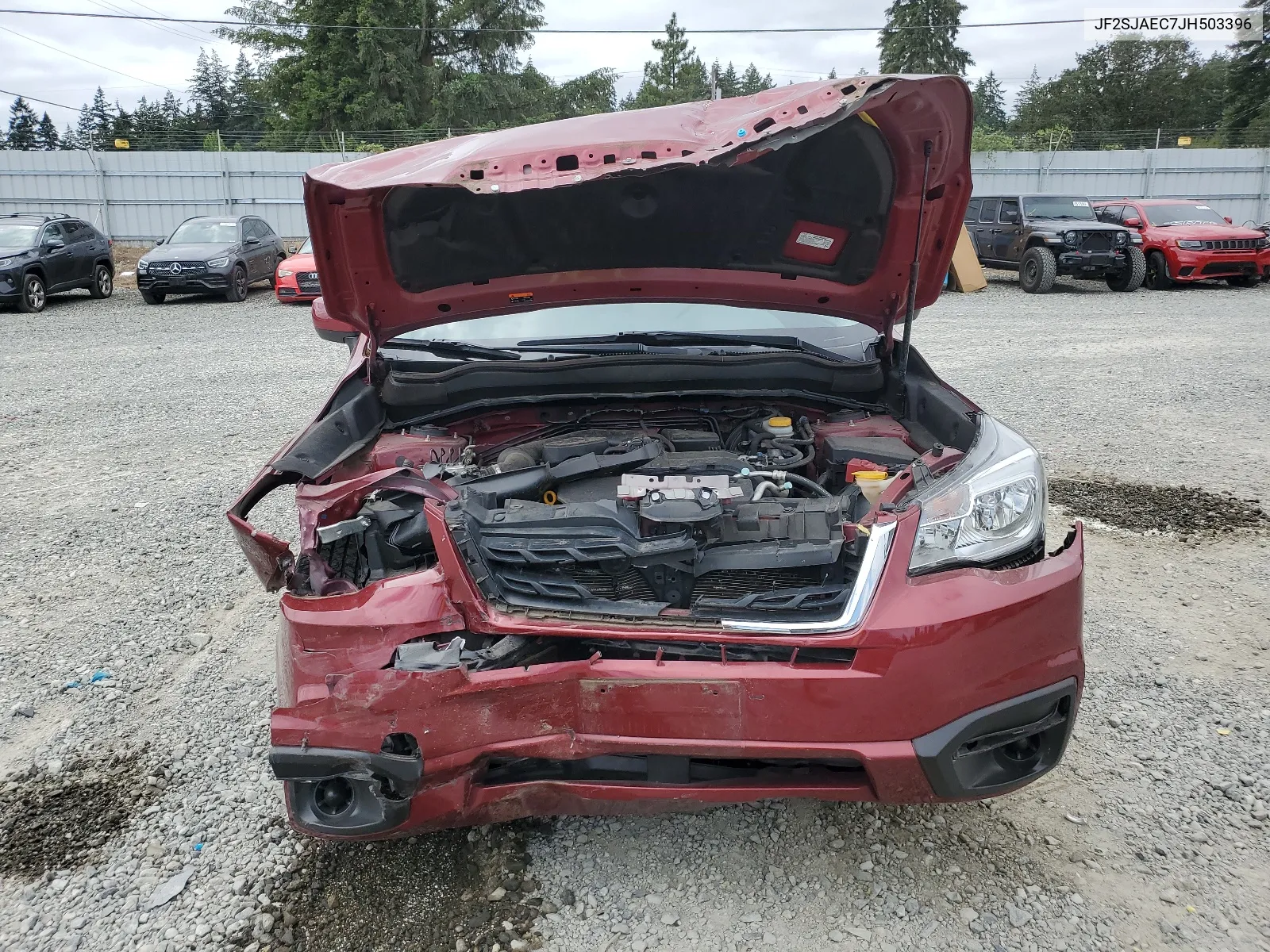 2018 Subaru Forester 2.5I Premium VIN: JF2SJAEC7JH503396 Lot: 66236144