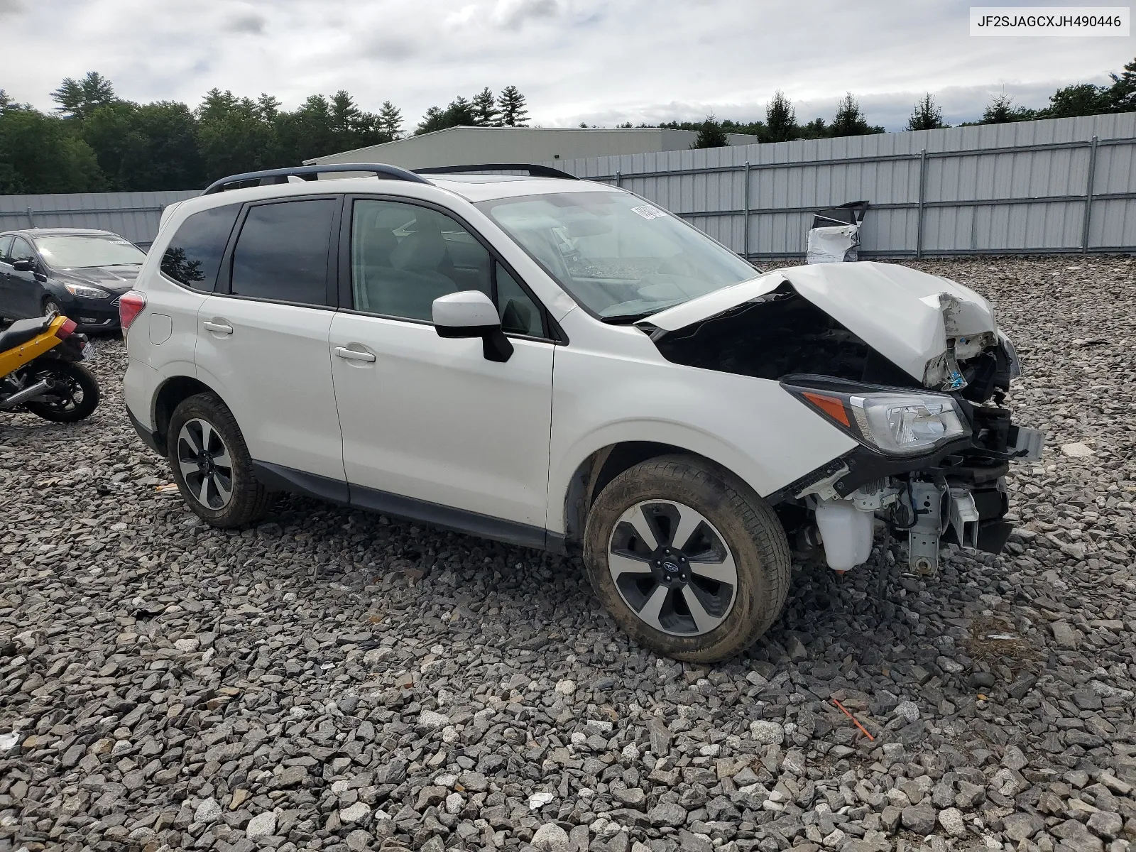 2018 Subaru Forester 2.5I Premium VIN: JF2SJAGCXJH490446 Lot: 68300734