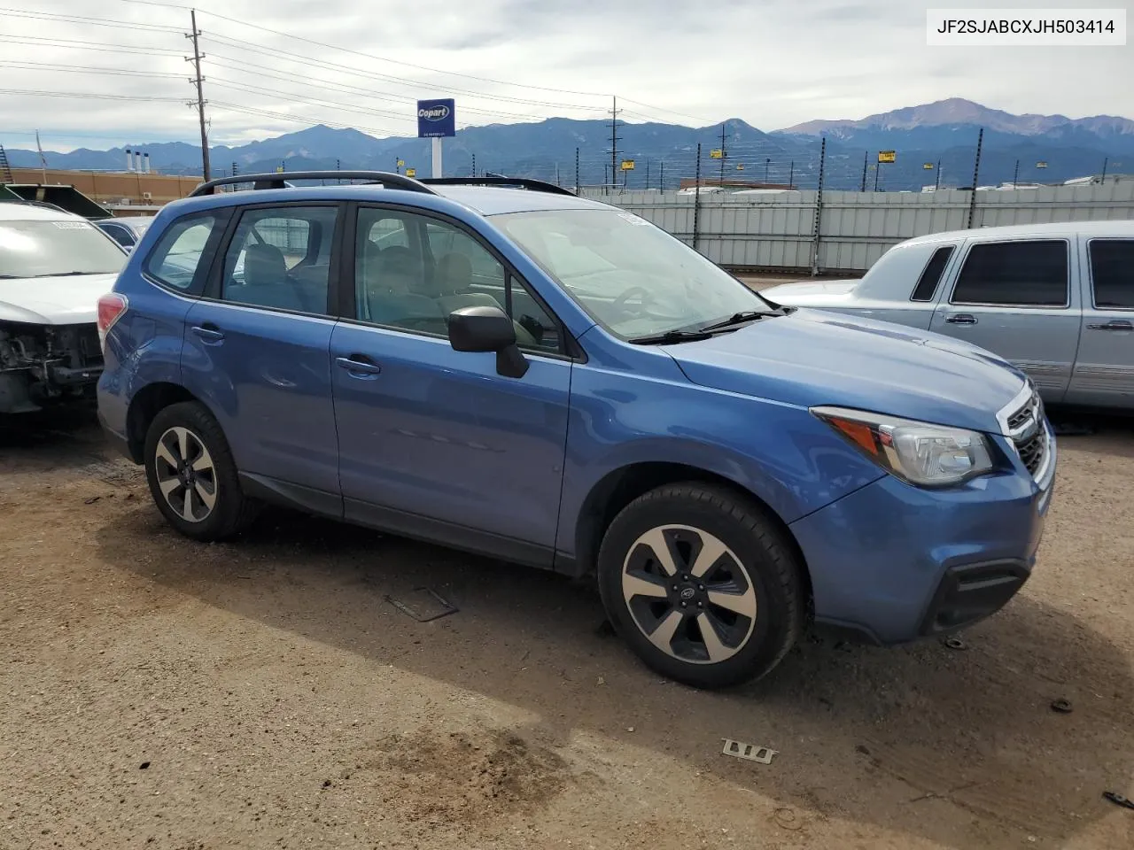 2018 Subaru Forester 2.5I VIN: JF2SJABCXJH503414 Lot: 68456414