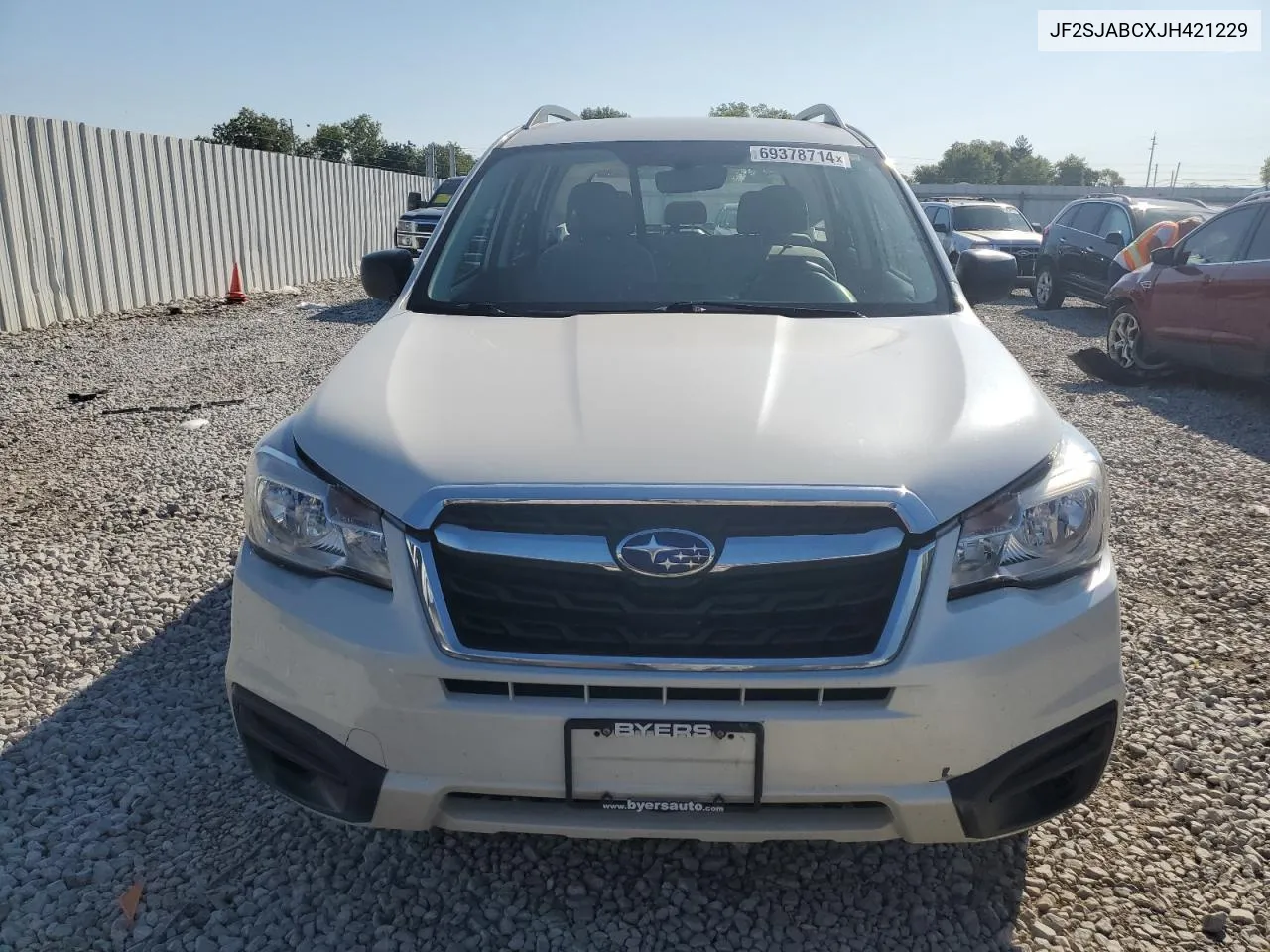 2018 Subaru Forester 2.5I VIN: JF2SJABCXJH421229 Lot: 69378714