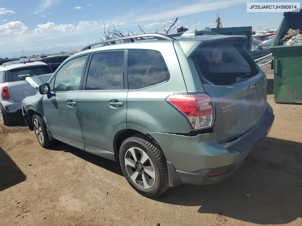 JF2SJARC7JH580814 2018 Subaru Forester 2.5I Limited