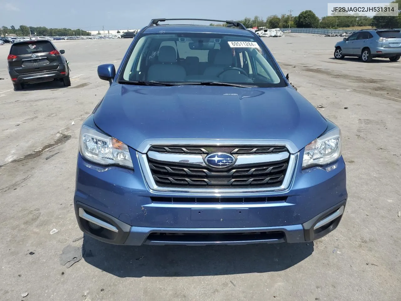 JF2SJAGC2JH531314 2018 Subaru Forester 2.5I Premium