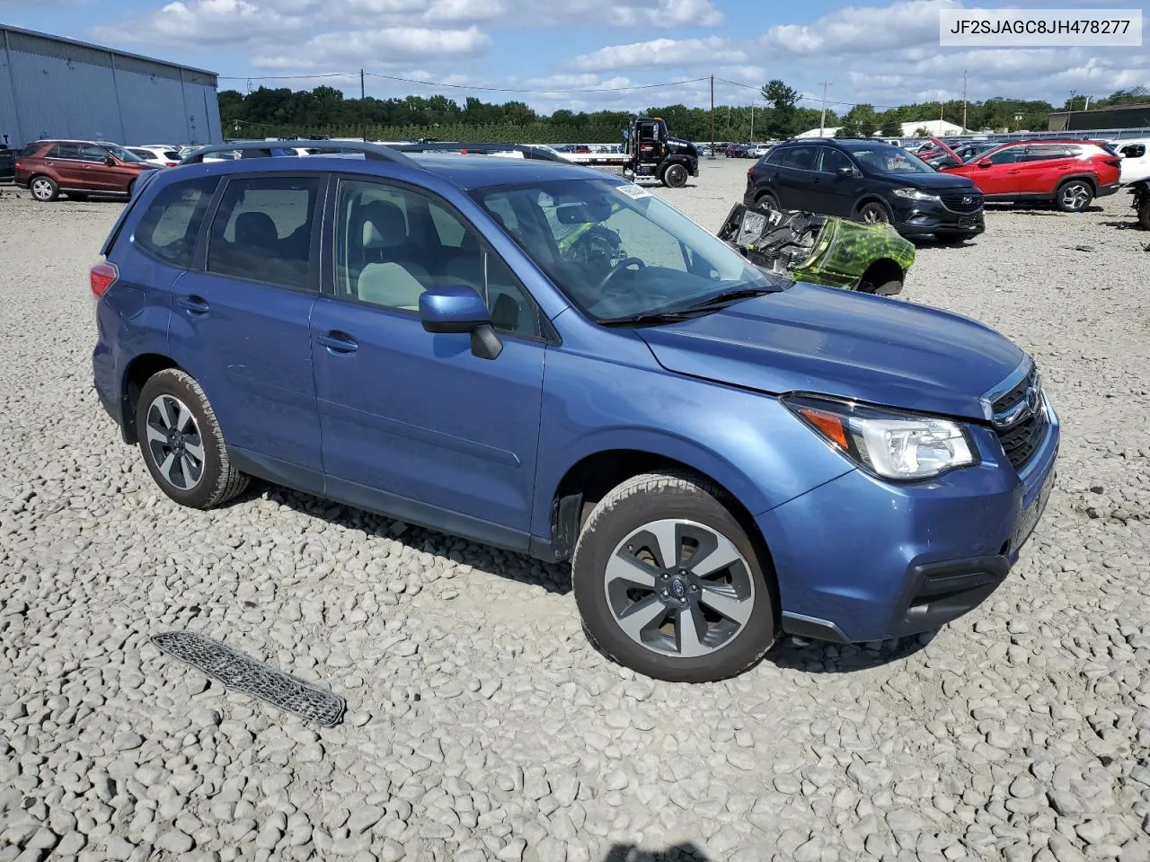 2018 Subaru Forester 2.5I Premium VIN: JF2SJAGC8JH478277 Lot: 69632384