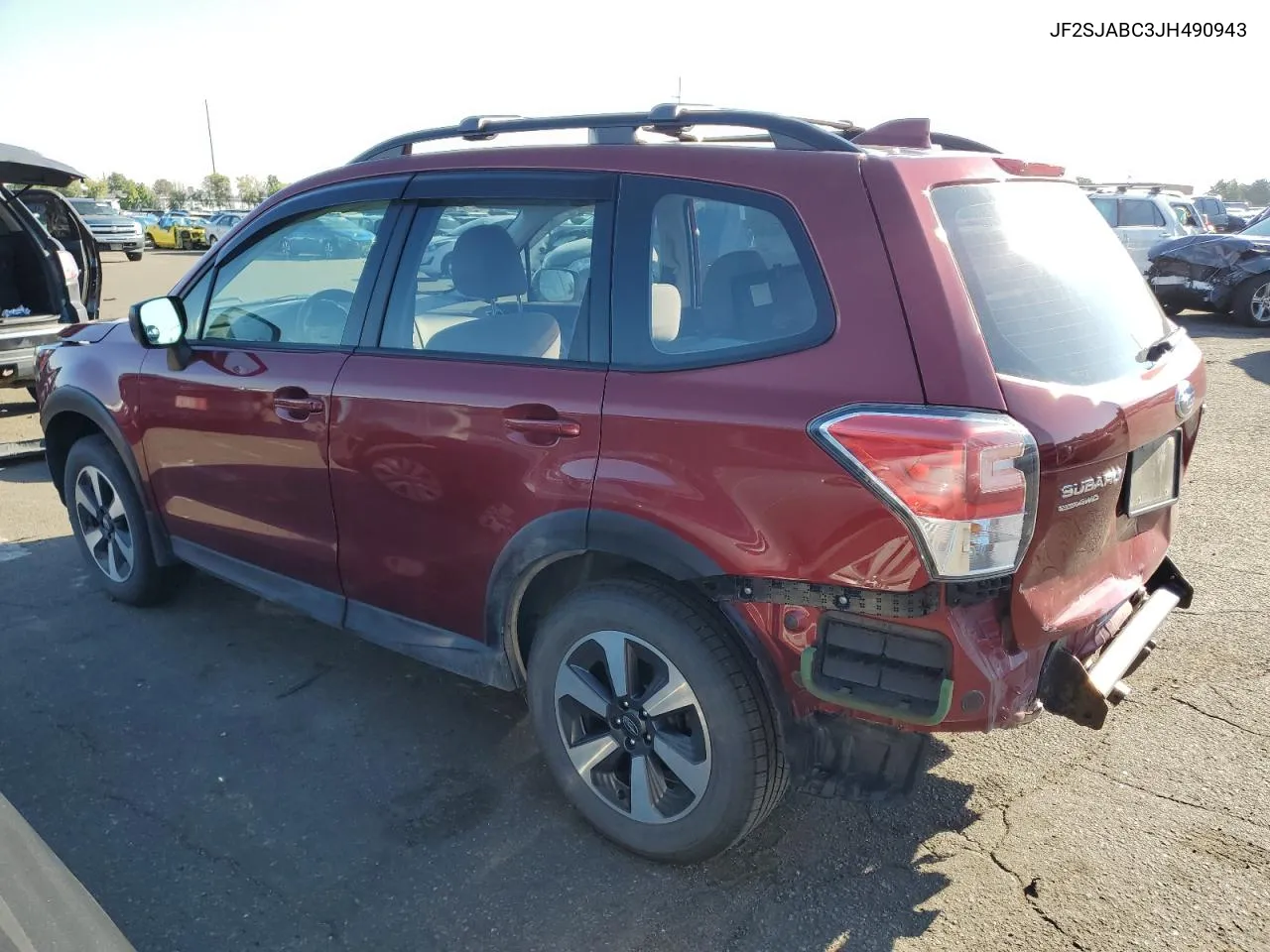 2018 Subaru Forester 2.5I VIN: JF2SJABC3JH490943 Lot: 69992354